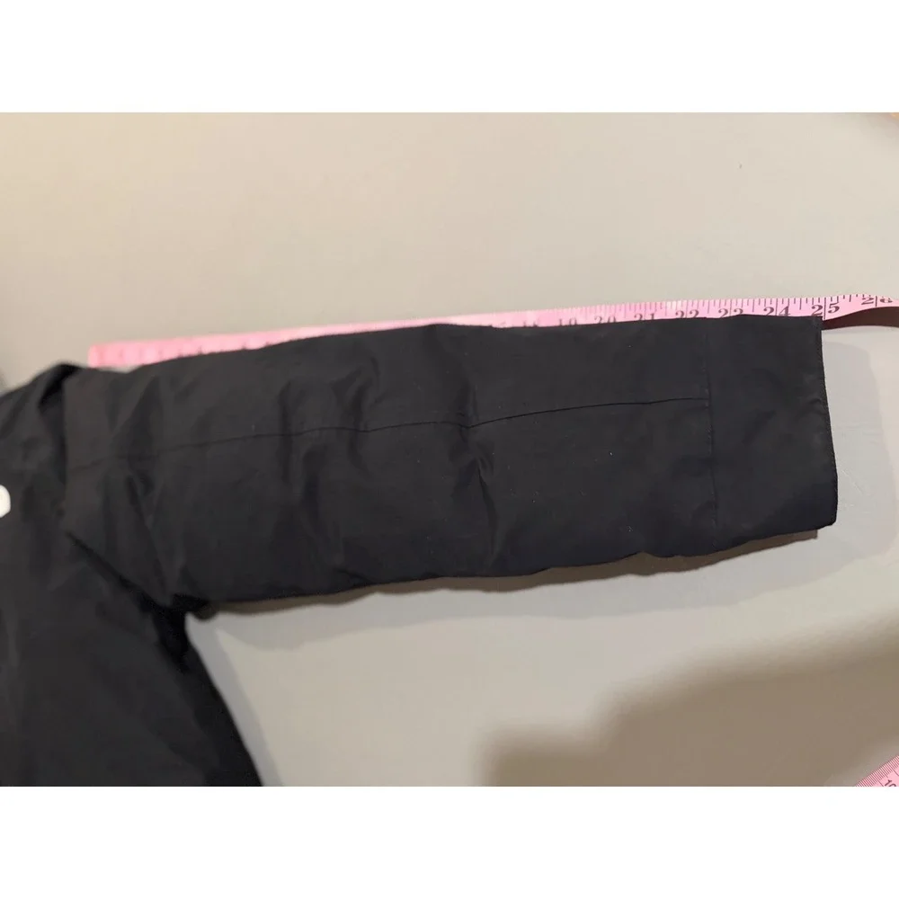 The North Face Down Parka Mens Small Black 550-Fill DryVent Hooded Jacket‎